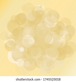 Background with Golden glitter, confetti. Gold polka dots, circles, round. Typographic design. Bright festive, festival pattern for party invites, wedding, cards, phone Wallpapers. Vector illustration