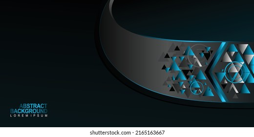 Hintergrund mit goldenem Linien-blauem Effeck, realistische Textur dunkler Hintergrund