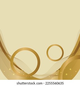 Background with golden luxury design