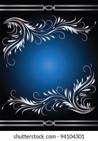 Background with golden ornament