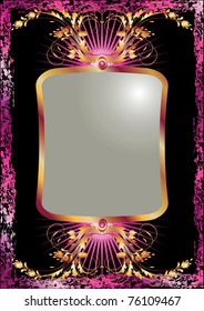 Background with golden ornament for various design artwork