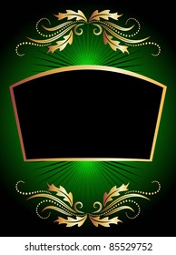 Background with golden ornament for various design artwork
