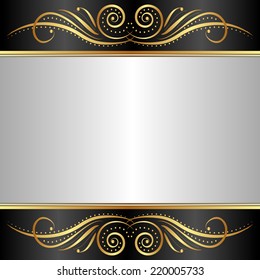background with golden ornaments