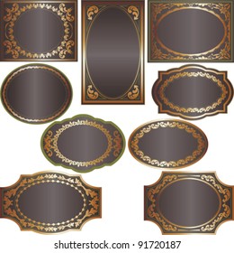 background with golden ornaments