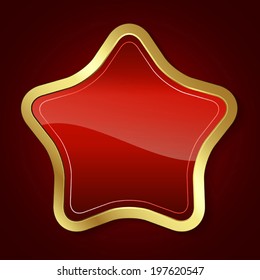 Background with Golden star