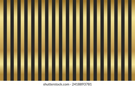 Background of golden vertical iridescent stripes on a black background