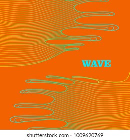 Background with gracefully curved lines