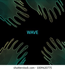 Background with gracefully curved lines