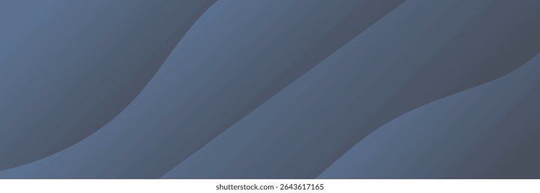 Background gradient blue to gray color line curved wave