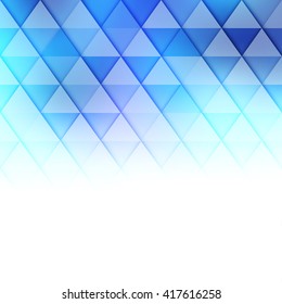 Background gradient from blue to white. Vector Illustration, Graphic Design Editable with geometric elements