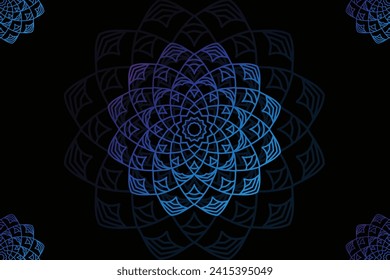 	
diseño mandala color gradiente de fondo