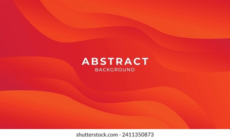 Color de degradado de fondo rojo anaranjado. diseño con forma líquida y línea. Gradiente abstracto