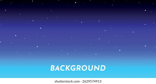 A background with a gradient from dark blue at the top to light blue at the bottom, with small white dots resembling stars. At the bottom of the image is the text “BACKGROUND”