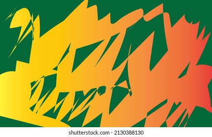Hintergrund, dunkelgrüne und gelbe Farbgebung