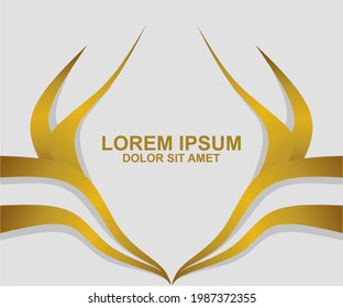 background with gradient gold color ornament pattern, vector
