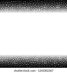 Background with gradient of monochrome circles grid