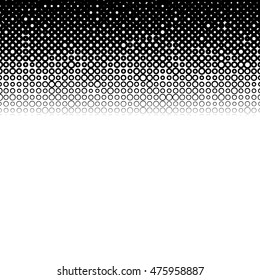 Background with gradient of monochrome circles grid