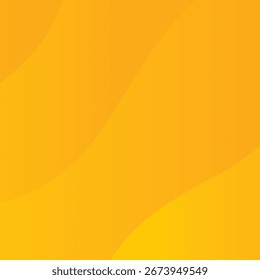 Cor amarelo alaranjada do gradiente do plano de fundo. Banner das ondas da linha. Contorno da textura