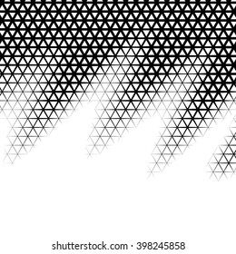 Background with gradient of triangle shaped grid