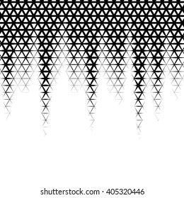 Background with gradient of triangle shaped grid