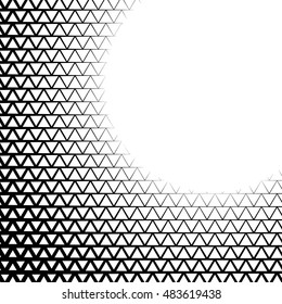 Background with gradient of triangle shaped grid