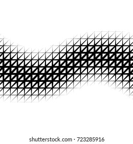 Background with gradient of triangle shaped grid