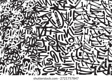 Fondo de graffiti negro patrón abstracto 10.