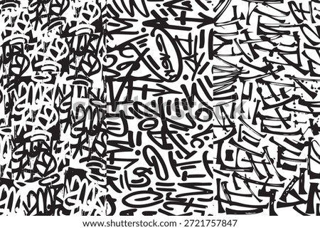 Background graffiti black pattern abstact 10.
