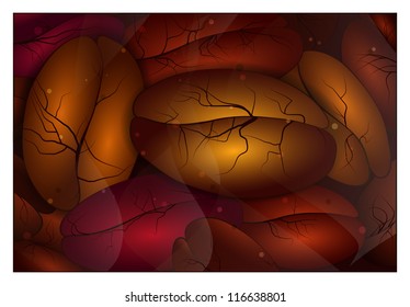 Background from grains of coffee