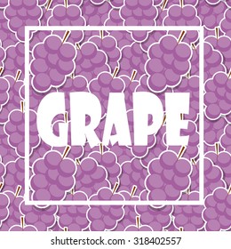 Background from Grapes. Vector Illustration. EPS10
