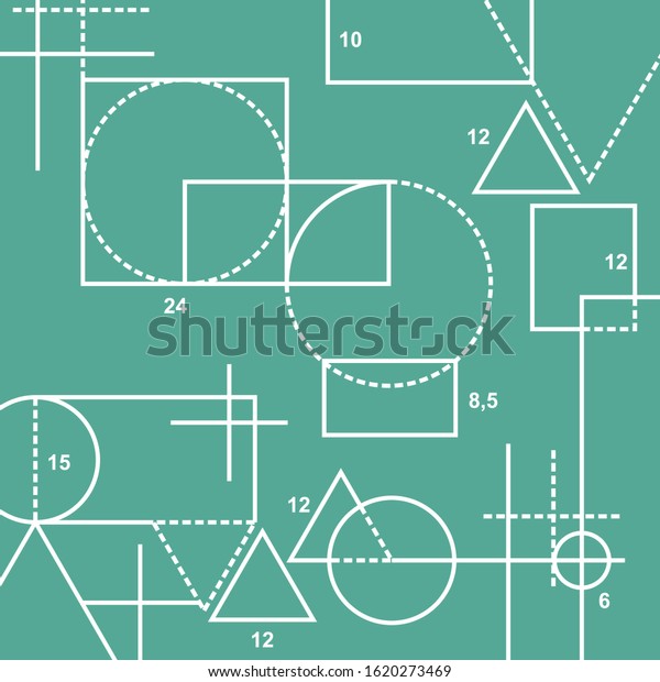 Background Graphic White Geometry Shape Perfect Stock Vector Royalty Free