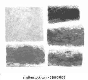 Background, graphite pencil, charcoal, texture, frame, banner, white background. Traces of charcoal and graphite pencil on white paper. Vector frame for text.  