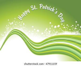 background with grass on green stripes, vector illustration