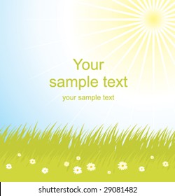 background with grass and sky