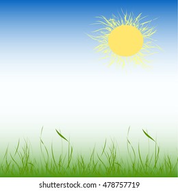 background with grass and sunshine