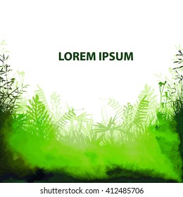 Background  grass. Vector