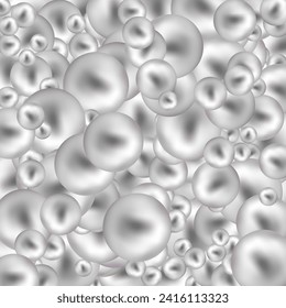 Background of gray balls. Template. Screensaver.