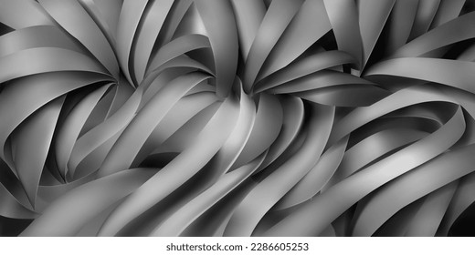 Fondo de la seda gris o cintas de papel