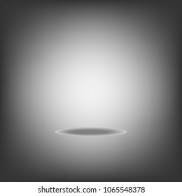 Background gray vector illustration spotlight  to show and  shadow.
