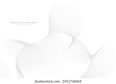 fondo con estilo de línea ondulada gris