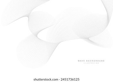fondo con estilo de línea ondulada gris