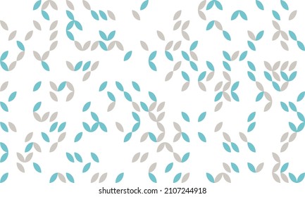 patrón gris-berquesa de fondo de hojas sobre fondo blanco