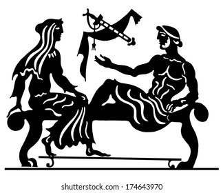 Background in the Greek style 
