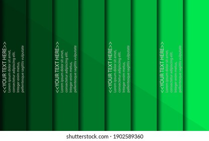 Background Green with abstract blank for text. vector illustration.