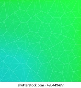 Background green blue abstract ploygon.