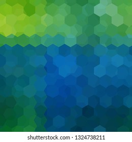 Background of green, blue geometric shapes. Mosaic pattern. Vector EPS 10. Vector illustration