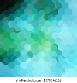 Background of green, blue geometric shapes. Mosaic pattern. Vector EPS 10. Vector illustration