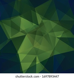 Background of green, blue geometric shapes. Mosaic pattern. Vector EPS 10. Vector illustration