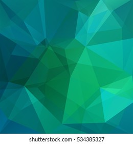 Background of green, blue geometric shapes. Mosaic pattern. Vector EPS 10. Vector illustration