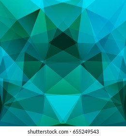 Background of green, blue geometric shapes. Mosaic pattern. Vector EPS 10. Vector illustration